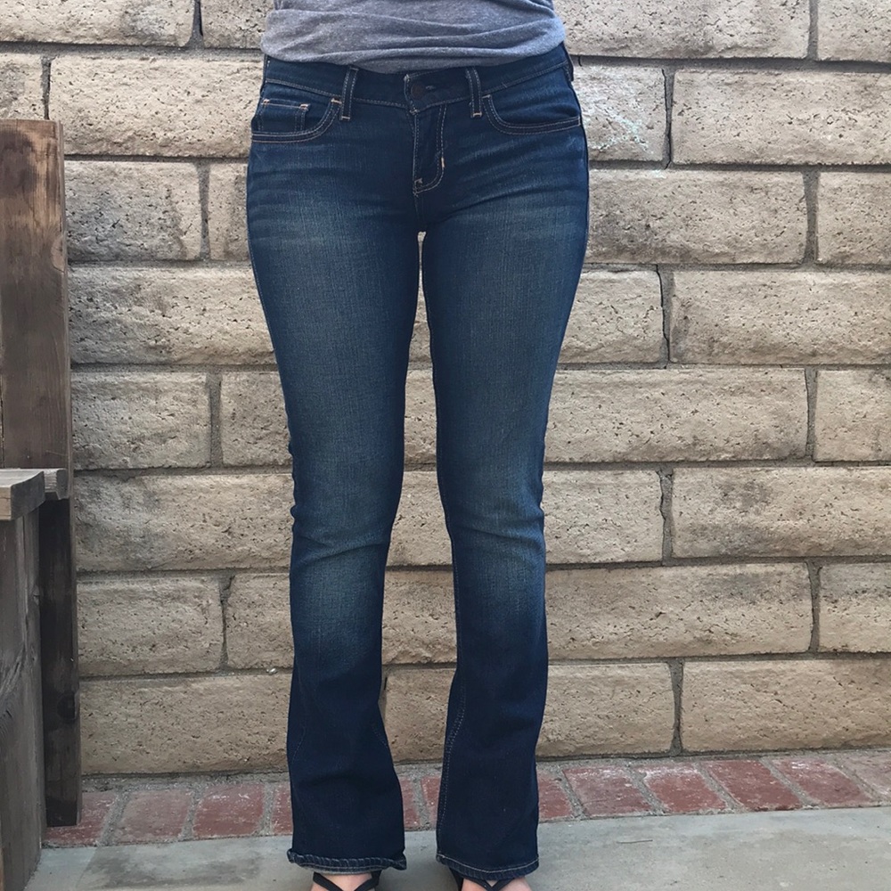 Hollister Dark Wash Boot Cut Jeans